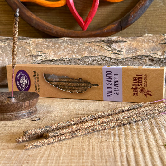Cleanse, calm & restore with Native Soul Palo Santo & Lavender incense. Handcrafted, vegan, and ideal for meditation. Shop now at HighestBuddha.co.uk.