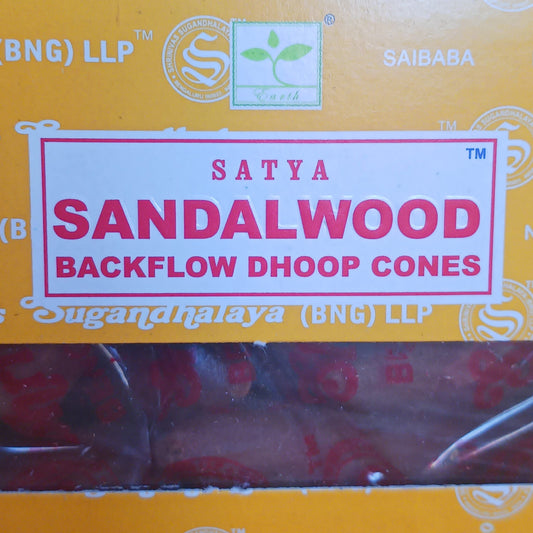 Satya Sandalwood Backflow Cones