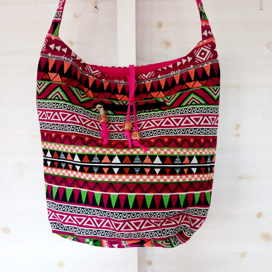 Jacquard Nepal Style Student Shoulder Bag