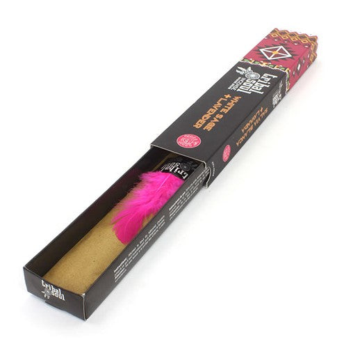 Cleanse, calm, and elevate your space with Tribal Soul White Sage and Lavender Incense.
White Sage, sacred to Native American traditions, has long been used in smudging rituals to dispel negative energy, purify surroundings, and create spiritual clarity. Lavender, celebrated for its soothing and healing properties, brings calm, emotional balance, and loving energy by opening the heart chakra.
Together, the fresh, earthy aroma of White Sage and the herbaceous floral scent of Lavender offer a deeply groundi