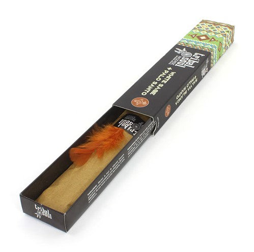 Tribal Soul White Sage and Lavender Incense:
"White Sage has been considered sacred by Native Americans for thousands of years and has been used to drive away bad energy, cleanse and purify persons and places through the technique of smudging. Lavender, well known for its medicinal qualities as well as its powers of protection and cleansing, symbolizes purity and cleanliness. It works to soothe and calm people by restoring emotional balance. It opens the heart chakra and attracts loving energy. Fresh earth