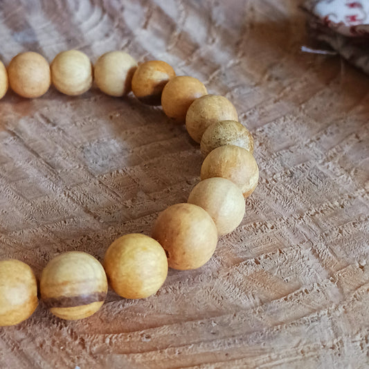 Palo Santo Wooden Elastic Bracelet