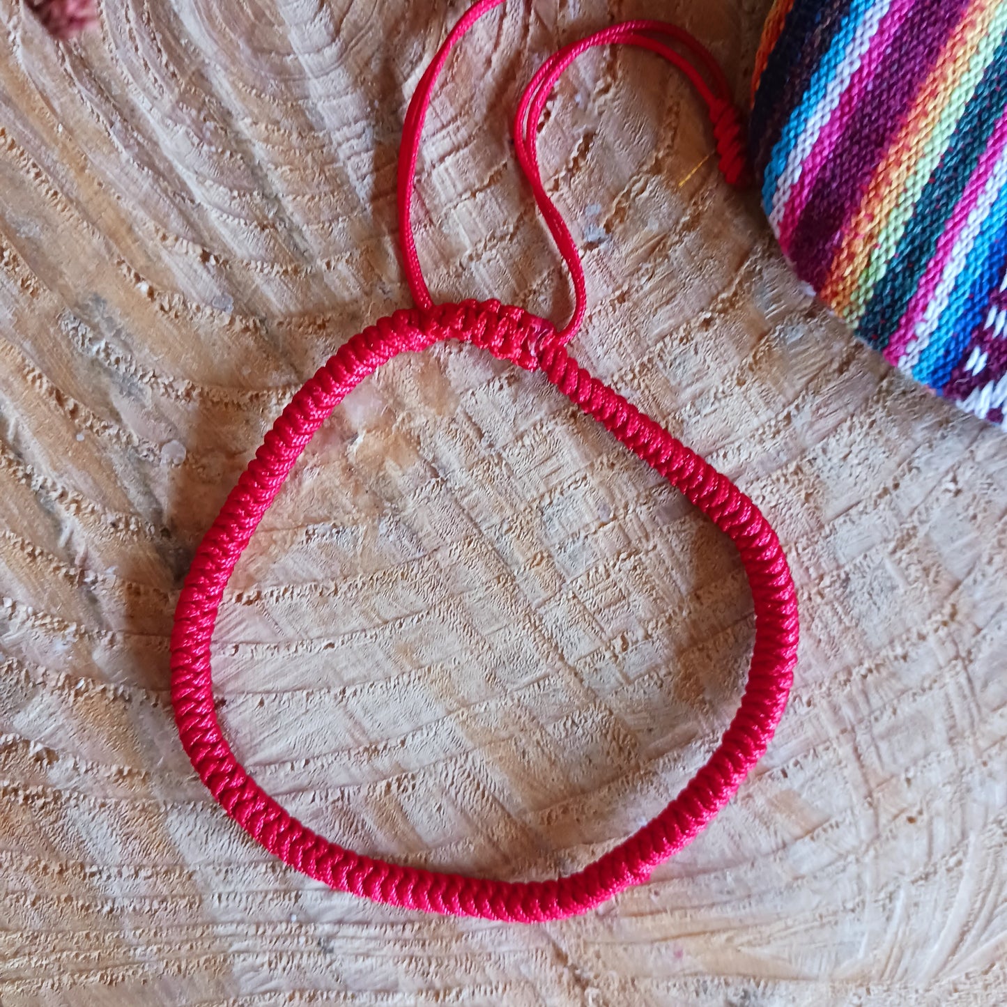 This red Tibetan handmade knot rope bracelet is made with good quality braided cord, durable and last long time, super light, safe and comfortable to wear. One size but adjustable size make it suit anyone to wear.