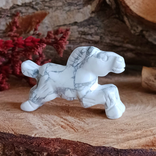 White Howlite is a stone of infinite patience. White Howlite can help bring new ideas into focus and aids in achieving ambitions and dreams. White Howlite has a soft peaceful energy that is calming, it can help settle an overactive mind.