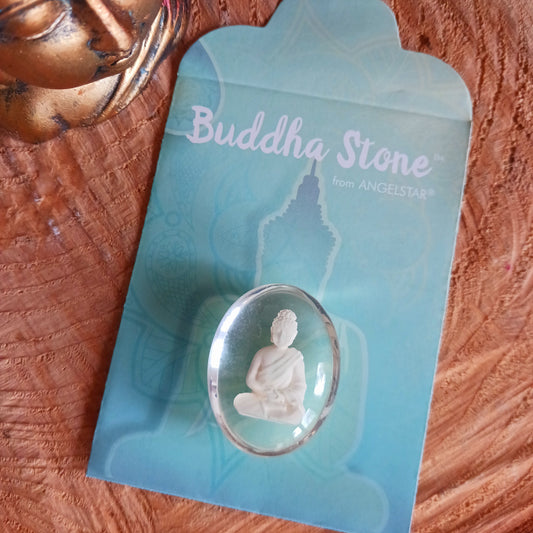Give as a gift to loved ones or carry this stone in your pocket or purse to use as a worry stone. As you hold this stone in your hand, imagine the Buddha's calm presence surrounding you. Imagine yourself letting go of hurt and worry. Place the stone in an area where each time you see it you will think positive.