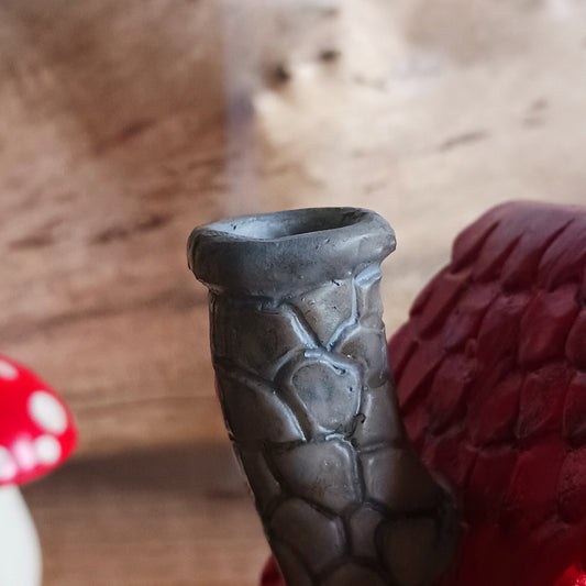 This adorable and detailed incense cone burner is shaped like a little fairy house called The Willows. Designed by Lisa Parker, you place an incense cone inside the house and watch as smoke rises from the chimney. The house comes in a little gift box making it the perfect gift for fairy and incense lovers!