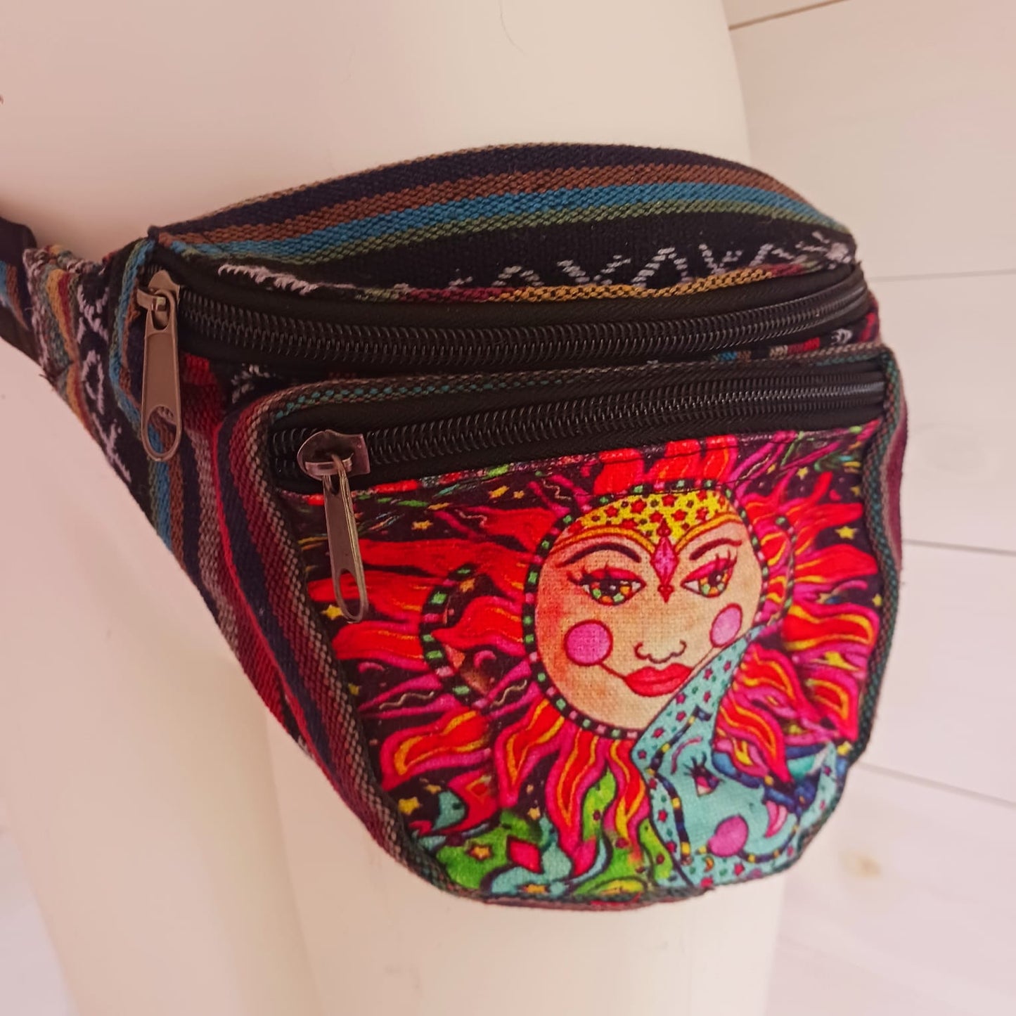 Sun Bum Bag/Hip bag Festival Bum bag | 3 zipped Compartments