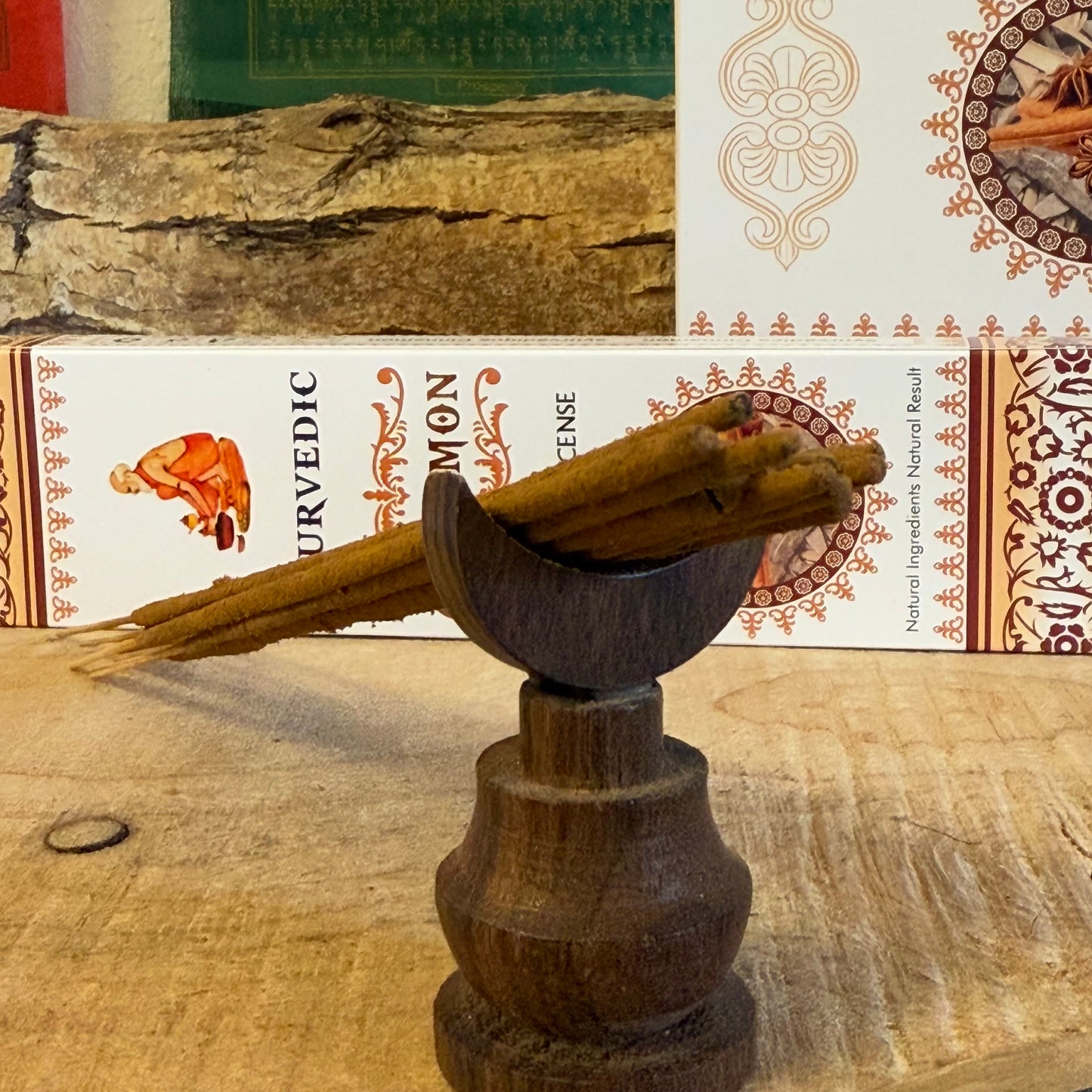 Discover Ayurvedic Cinnamon Masala Incense Sticks, crafted with essential oils, premium resins, and natural ingredients. Enjoy a warm, grounding aroma perfect for meditation, yoga, and relaxation.