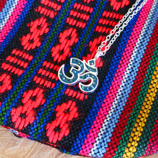 Om Symbol Pendant Necklace | 925 Silver on solid 925 Silver chain