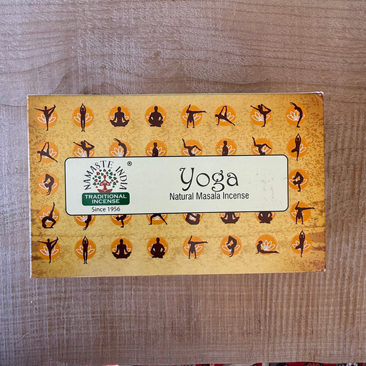 Namaste Mandala Yoga incense with musk and amber. Ideal for meditation, yoga, relaxation and mindful practice.