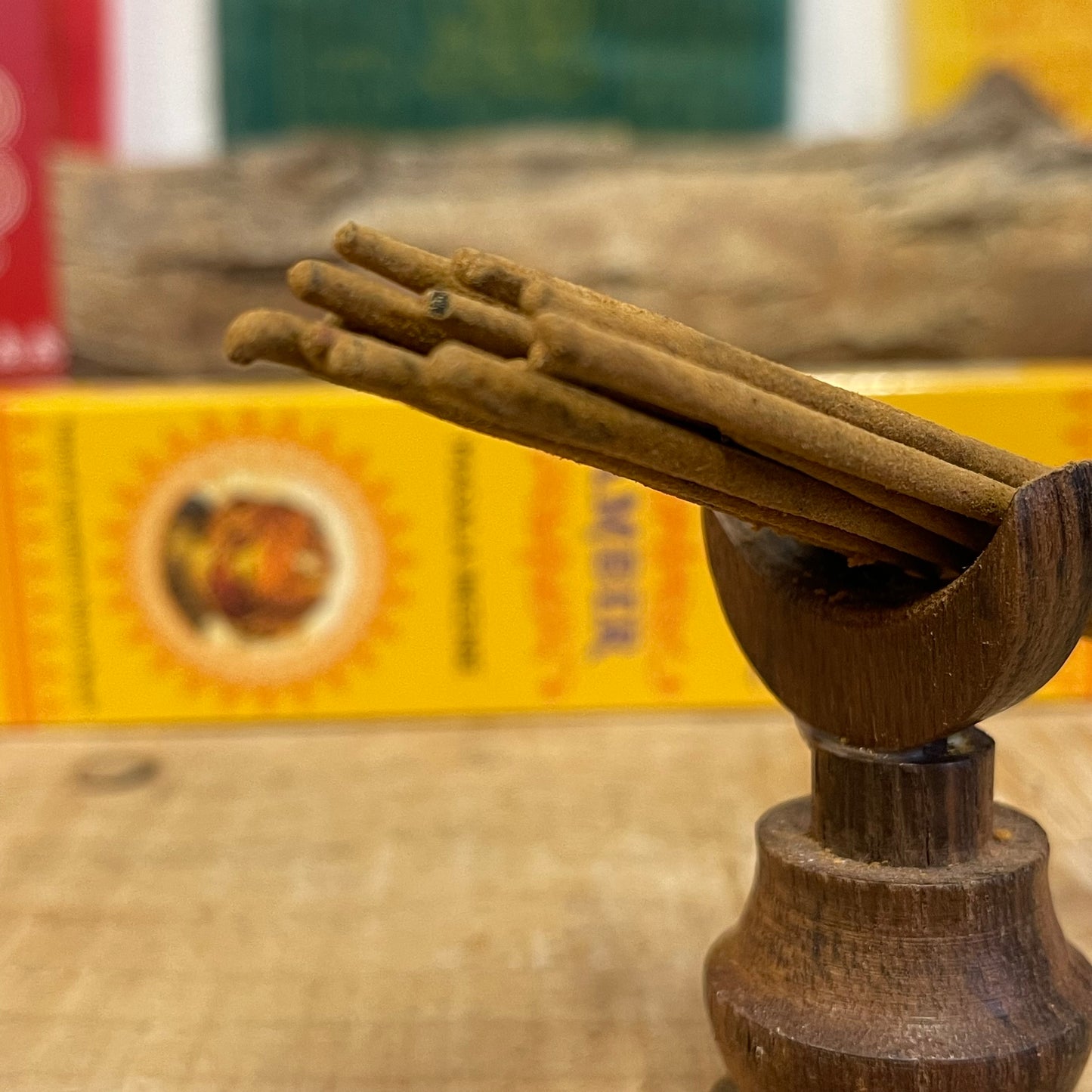 Ayurvedic Amber masala incense sticks offer a pure and natural aroma, made with a thoughtful blend of essential oils and all-natural ingredients including premium resins, oils, herbs, petals, and honey. The rich, warm scent of amber is ideal for creating a soothing atmosphere perfect for meditation, yoga, and spiritual cleansing. These incense sticks promote relaxation and help cultivate a harmonious environment, supporting overall well-being