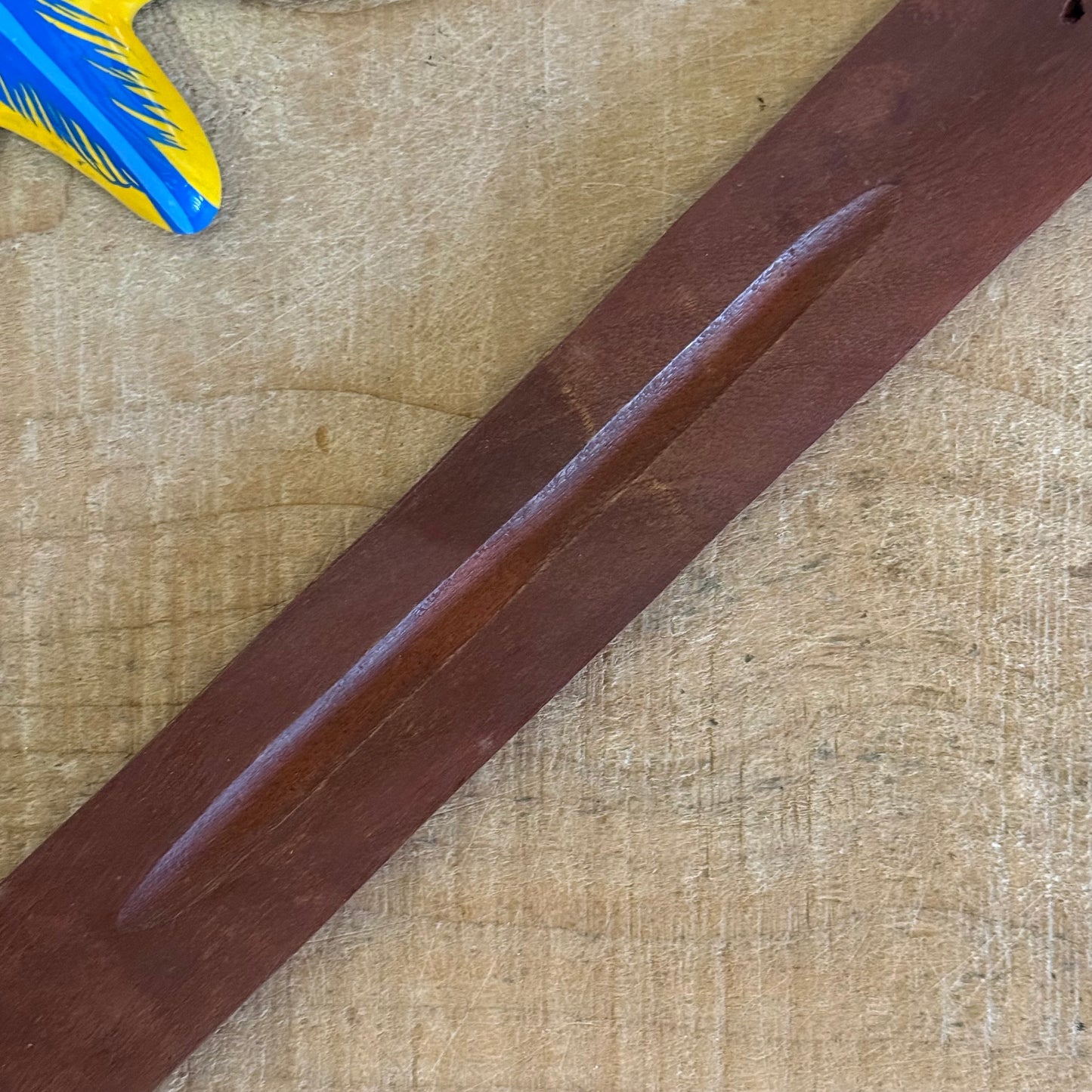 Plain mango wood incense ashcatcher stick holder