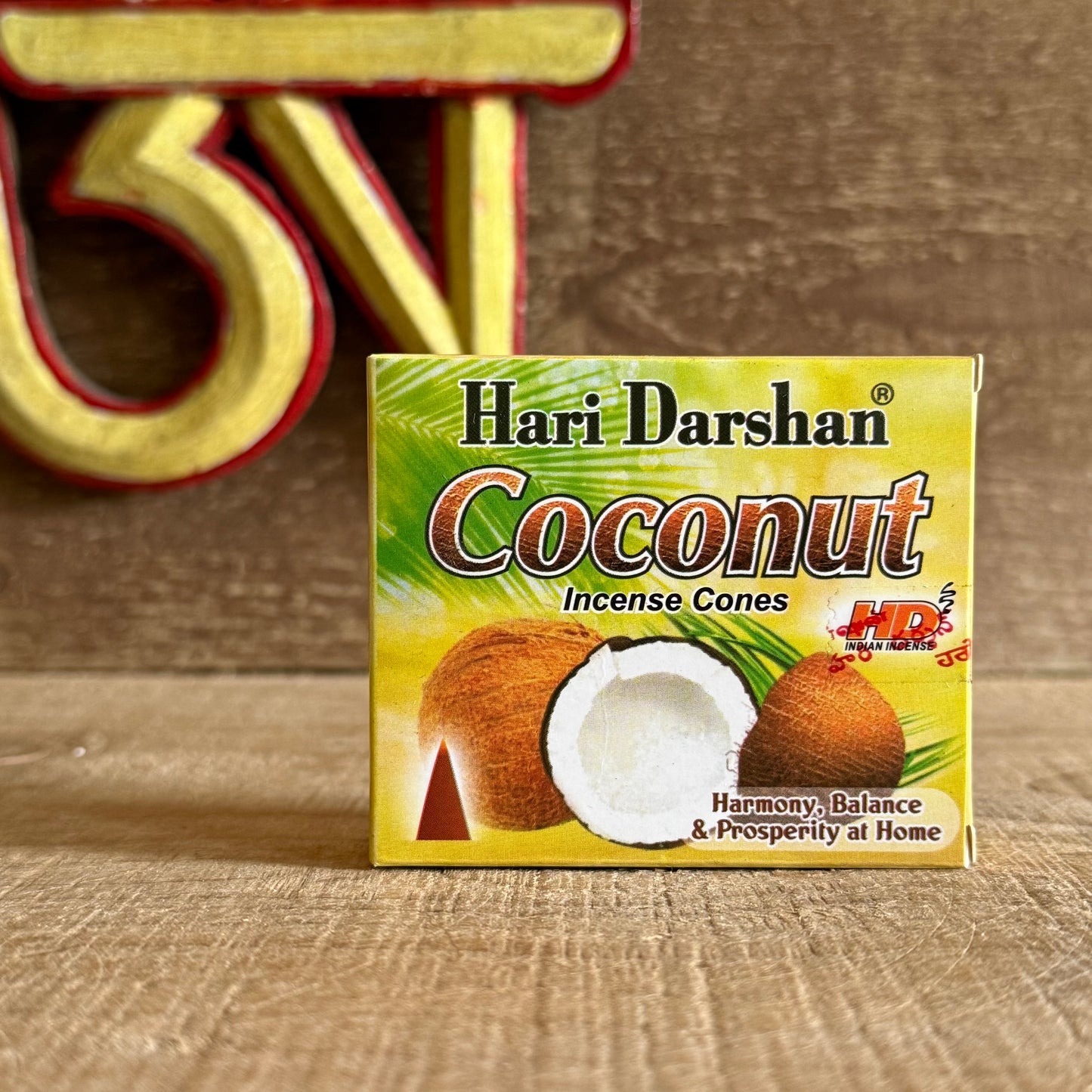 Immerse yourself in the warm, tropical fragrance of Hari Darshan Coconut Incense Cones, handcrafted in Bangalore, India, by one of the most trusted names in traditional incense making. These soothing cones release the creamy, sweet aroma of coconut, evoking the essence of island calm and natural serenity.