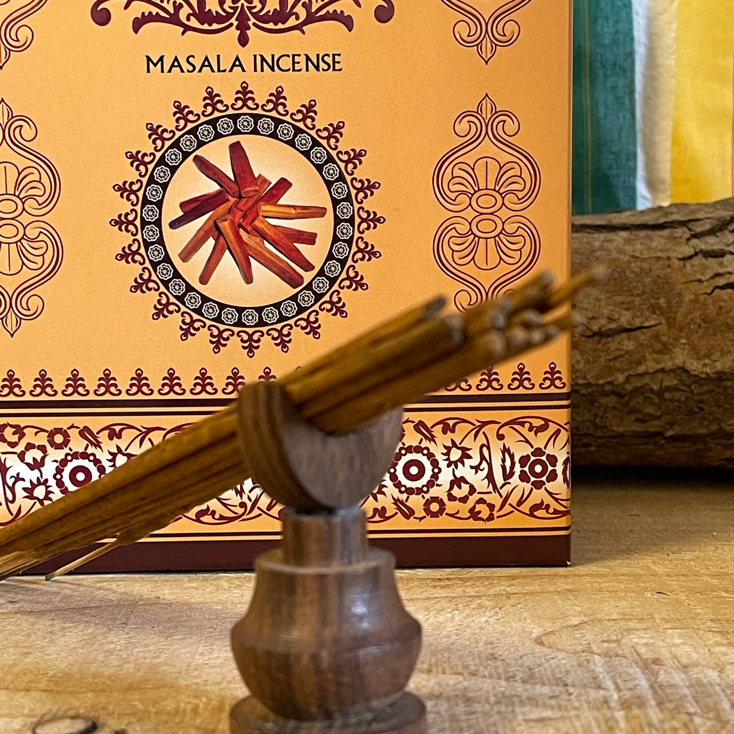 "Chandon" in the context of Ayurvedic incense typically refers to "Chandan," which is the Hindi word for sandalwood. Sandalwood has deep roots in Ayurvedic tradition and is known for its calming, grounding properties. In Ayurvedic Chandan masala incense, sandalwood is usually blended with other natural ingredients such as essential oils, resins, herbs, petals, and honey to create a warm, rich, and meditative aroma.
This type of incense is highly valued for its use in meditation, yoga, and spiritual practic