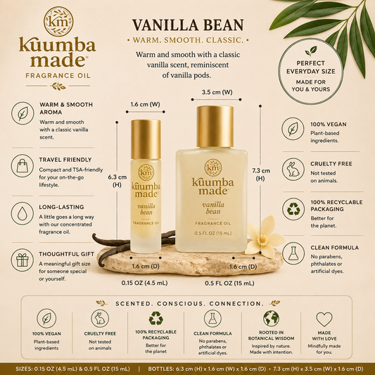 Kuumba Made Vanilla Bean Fragrance Oil – Natural Vegan Perfume