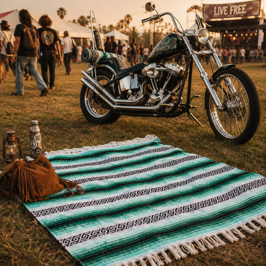 Hand loomed Mexican falsa blankets are available in a variety of colors. These wonderful, functional craft items are used for a variety of purposes, a simple cozy blanket, a yoga or meditation mat.