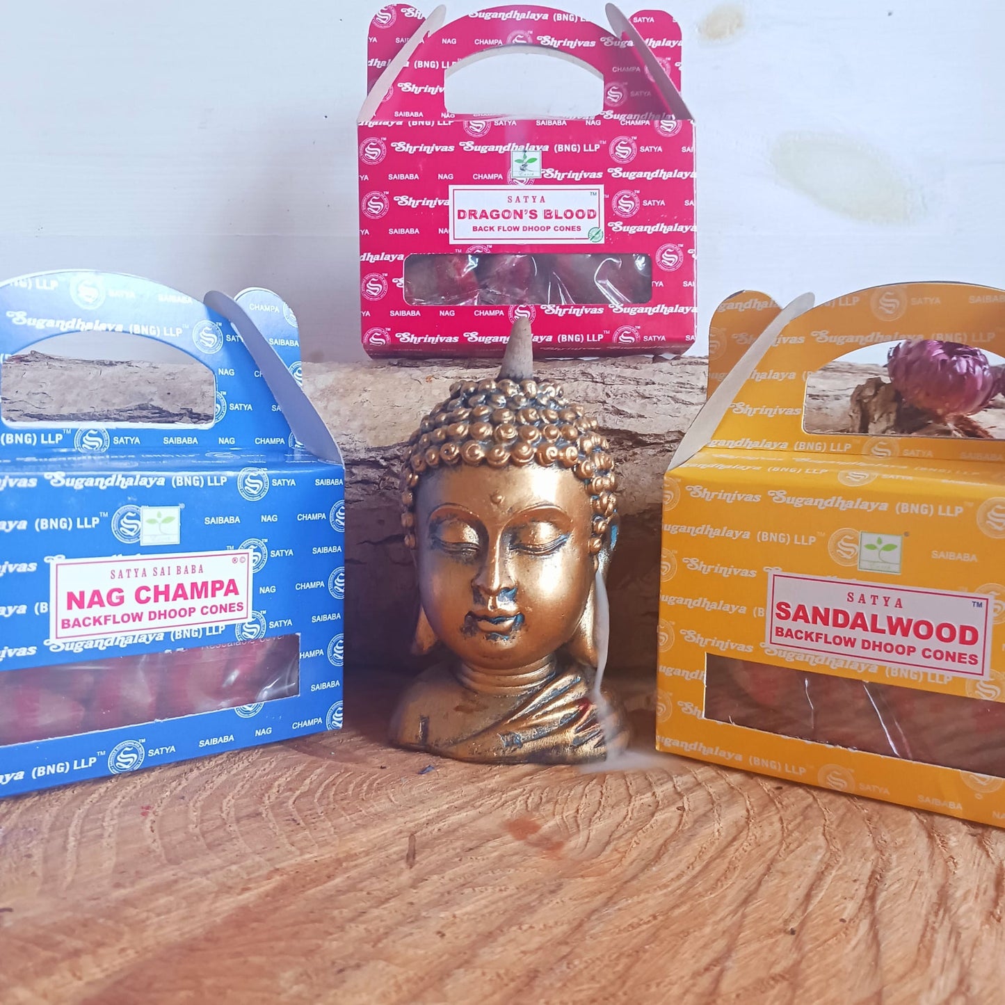Satya Dragon’s Blood Backflow Incense Cones – Protective Ritual Scent