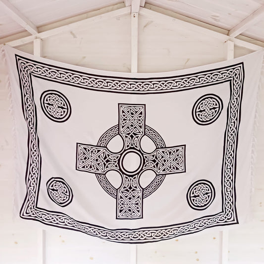Celtic Sarong | Beach wrap White