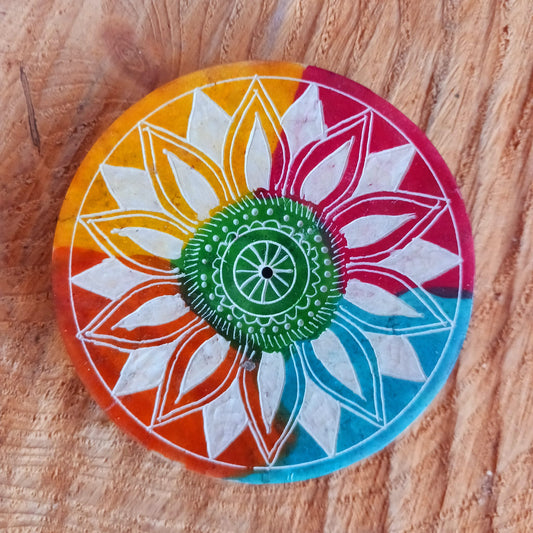 Soapstone Incense Holder Chakra Dish#2