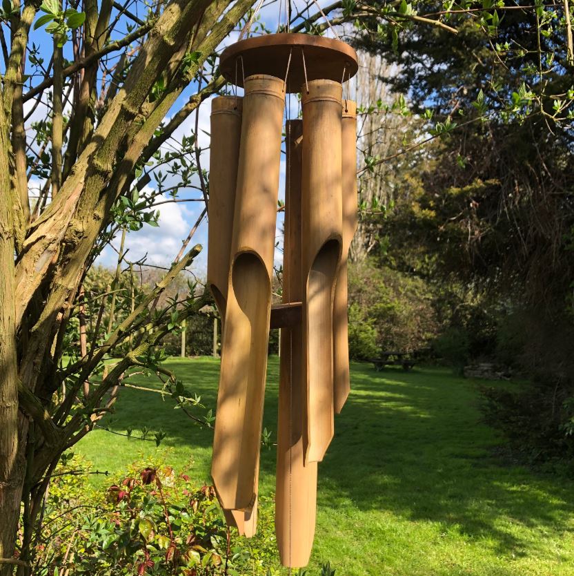 Large Natural Bamboo Windchimes bamboo outdoor windchimes