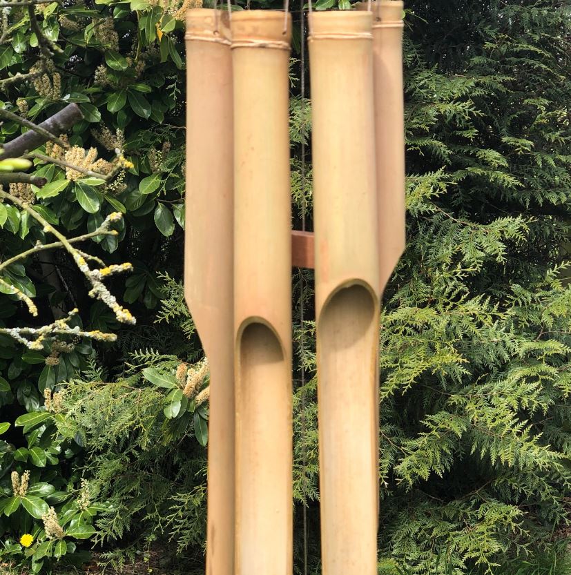 Large Natural Bamboo Windchimes bamboo outdoor windchimes