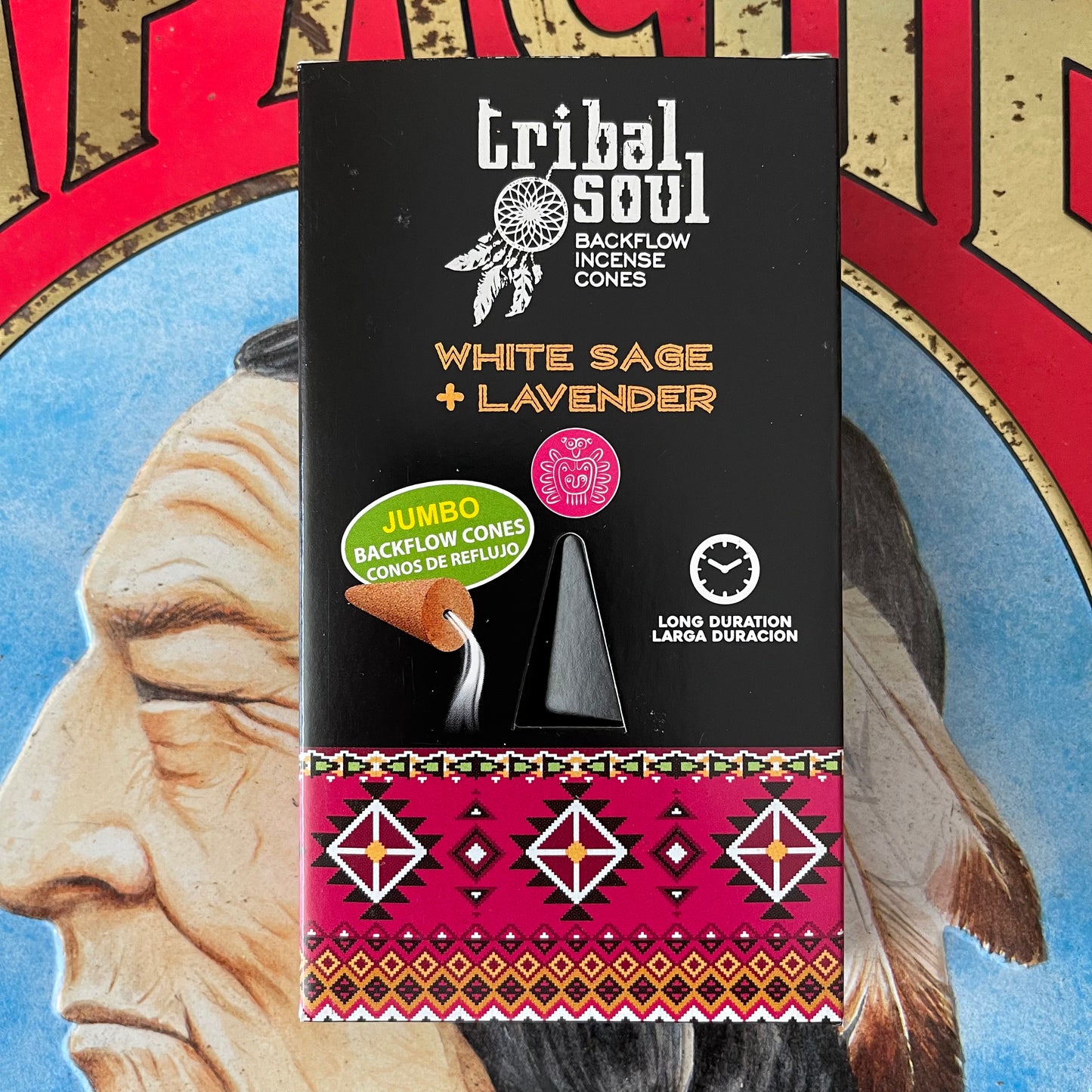 Tribal soul jumbo Backflow incense Cones White Sage & Lavender