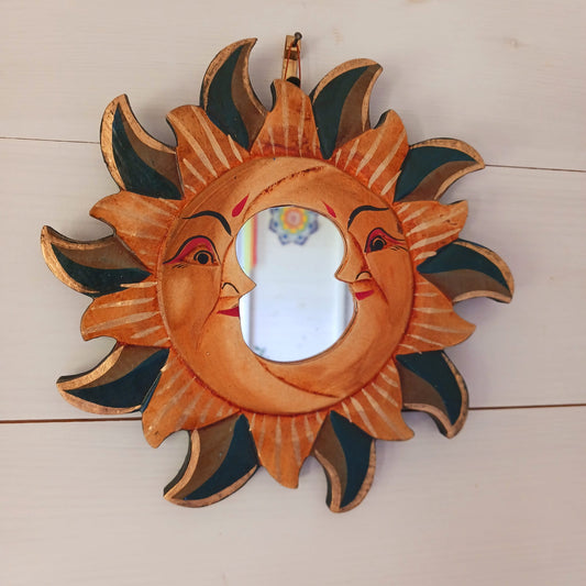 Double Moon Mirror | Cosmic banana Moon Mirror