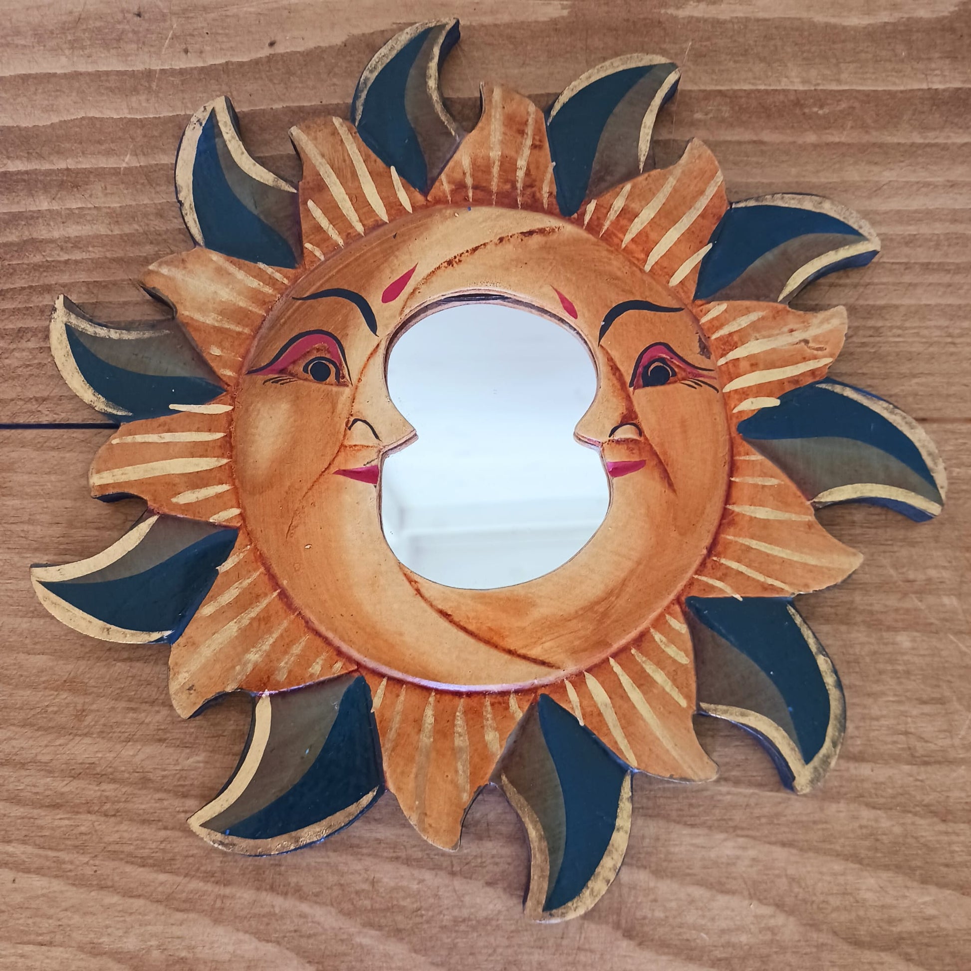 Double Moon Mirror | Cosmic banana Moon Mirror