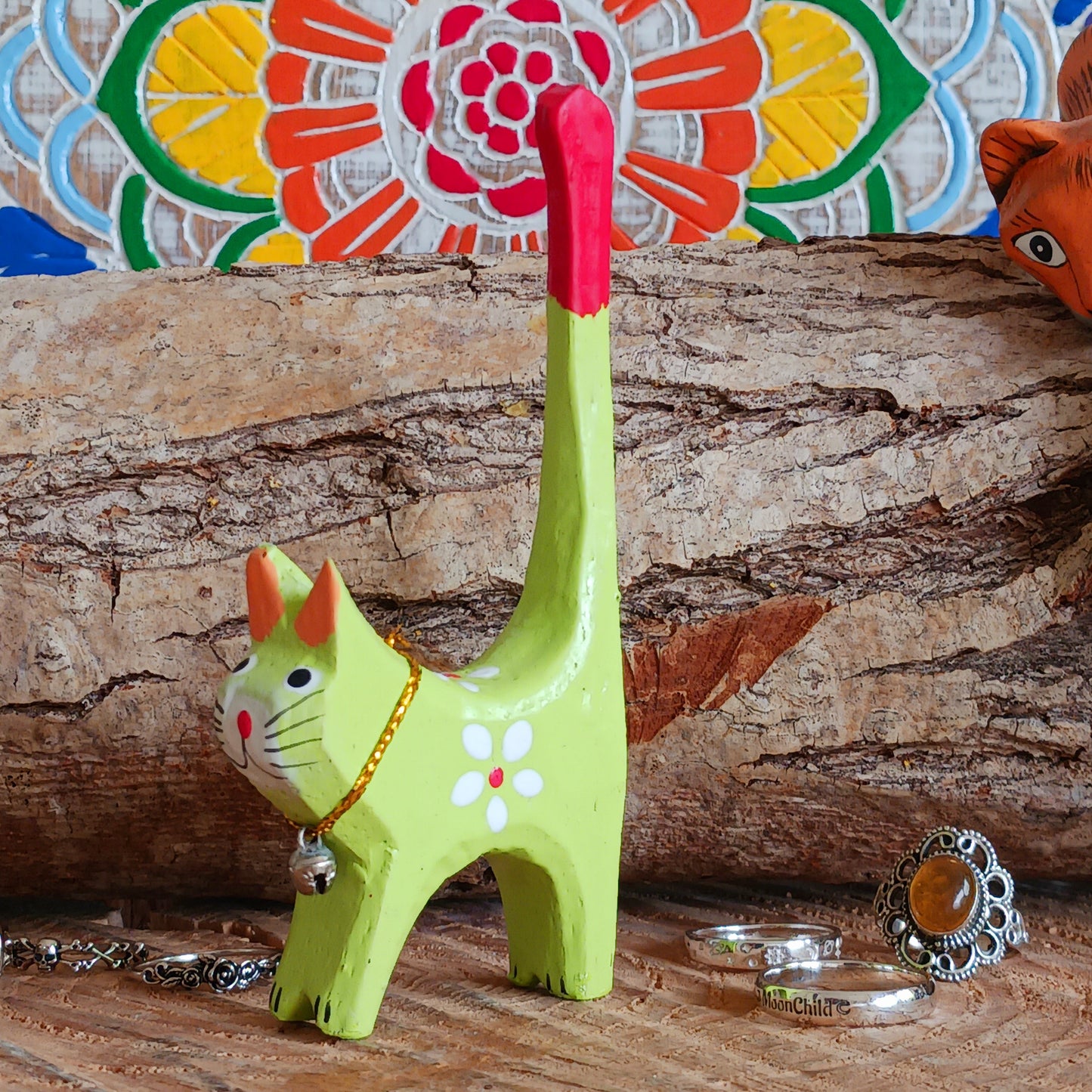 With an array of vibrant colours, these little wooden cats are set to brighten anyone’s day. Hand carved and painted from fast-growing albesia wood that takes around seven years to grow to maturity, these characters make a great eco-friendly and sustainable gift.