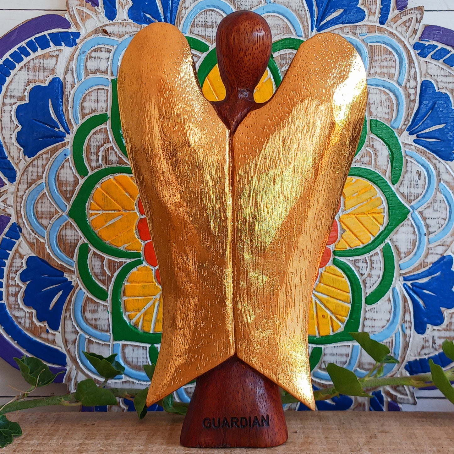 Hati-Hati Angels make beautiful, cultural and caring gifts. Every angel has been carefully carved by hand, sun dried, finished, polished and painted by artisans in rural areas, Hati-hati is a common Indonesian word meaning take care. These angels are simply designed to bring love and caring to all who hold them. Remember as you pass this angel on to smile and say “Hati-Hati!”.