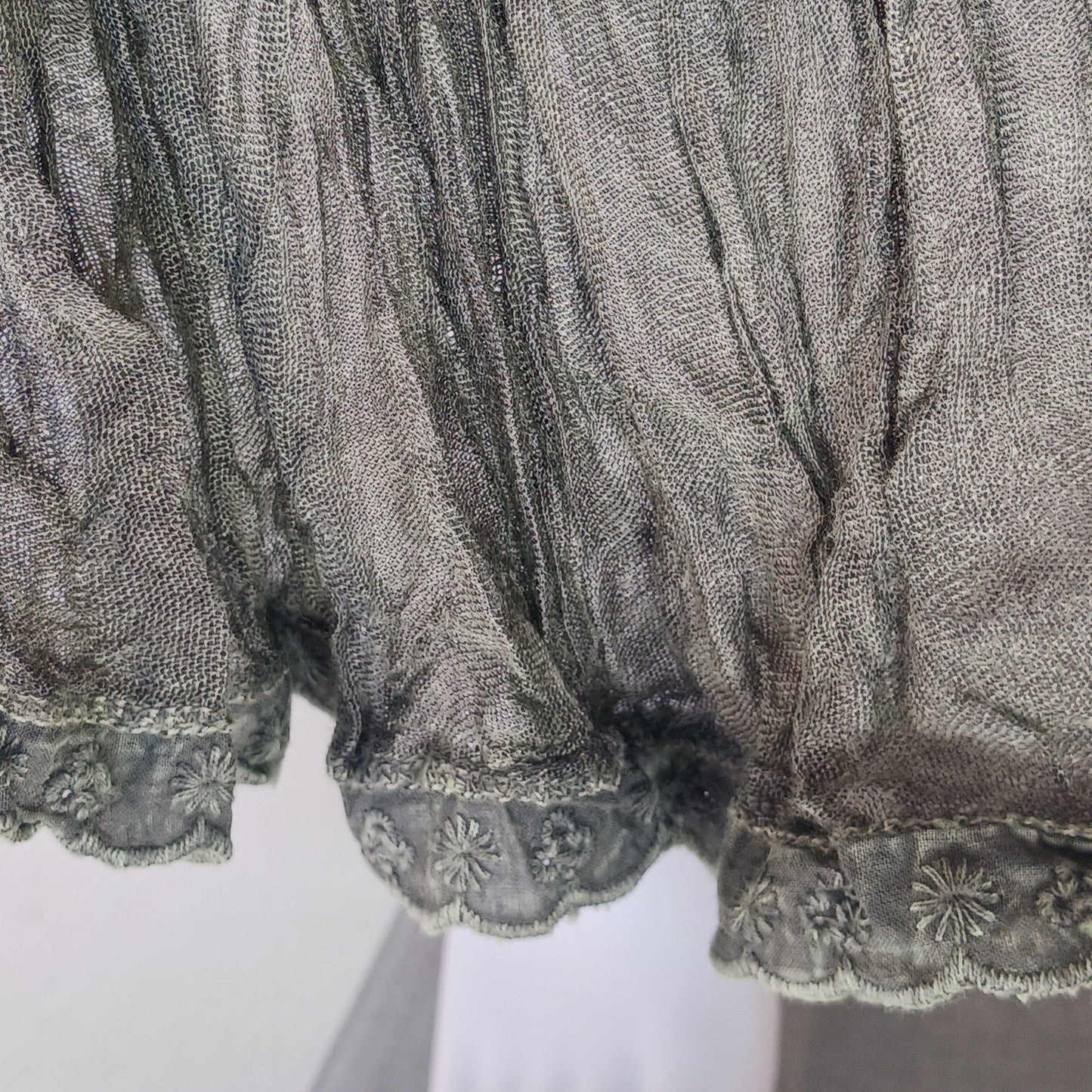 This beautiful Indian crinkle skirt is lovely and light so you can move with ease and comfort on a sunny day or a hot night. Made from rayon crepe, you can’t go wrong with this lovely skirt, it will add to your flowing summer style. And as rayon is quick drying, it also makes this a great beach cover up skirt.