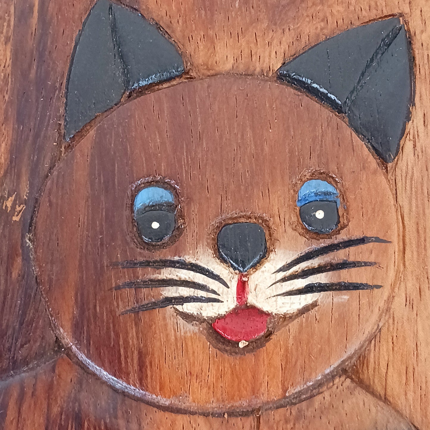 Bring a sprinkle of wonder into your sacred space with this charming hand-painted Cute Cat Stool. Carved from sustainable wood and finished with natural wax, it’s not just adorable—it’s versatile too. Whether you're grounding yourself on it during morning meditation, using it as a fairy table for crystals and incense, or just resting your weary feet, this little cat is pure joy.