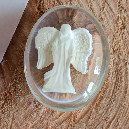 Carry this stone in your pocket or purse to use as a worry stone. As you hold this stone in your hand, imagine the Angel's calm presence surrounding you. Imagine yourself letting go of hurts or worries.