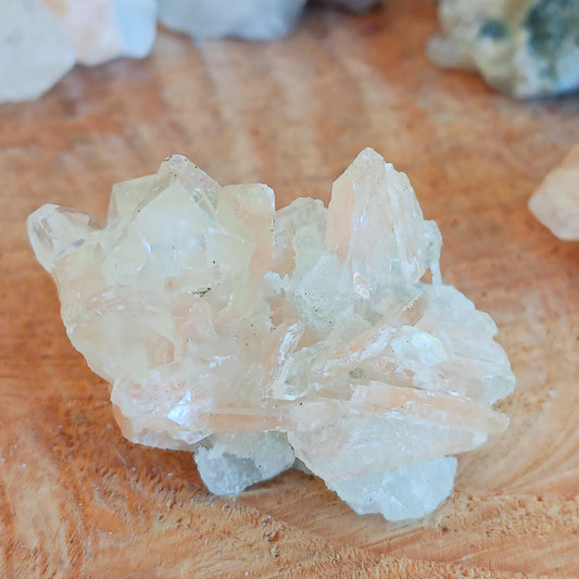 Apophyllite Crystals can help to increase intuition, connect with guides, and practice remote viewing and astral travel.  It can also help to plan for the future with certainty, despite any negative past experiences, and can regulate bodily functions and improve memory.