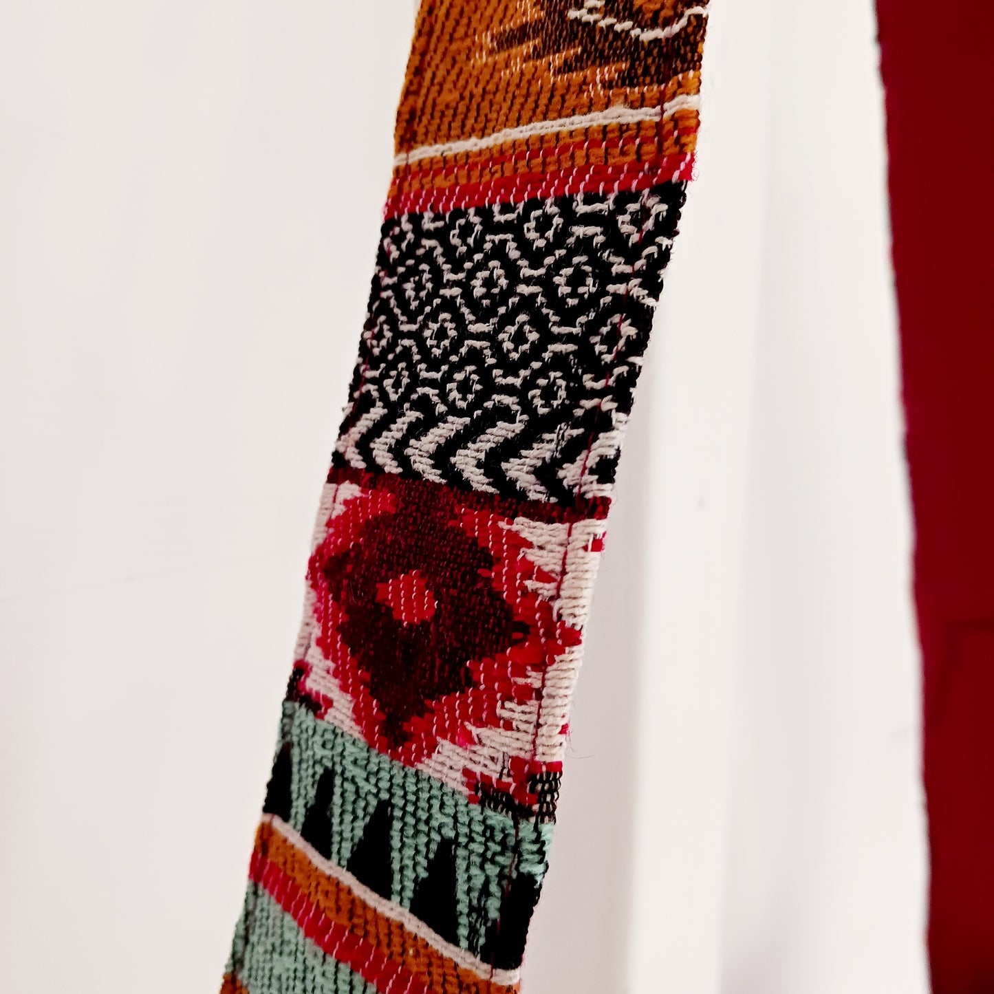 Bring vibrant artisan style to your everyday adventures with this Jacquard Nepal Sling Bag. Designed in a traditional Nepal-inspired jacquard pattern, this beautifully crafted bag is the ideal size for carrying all your personal belongings comfortably.