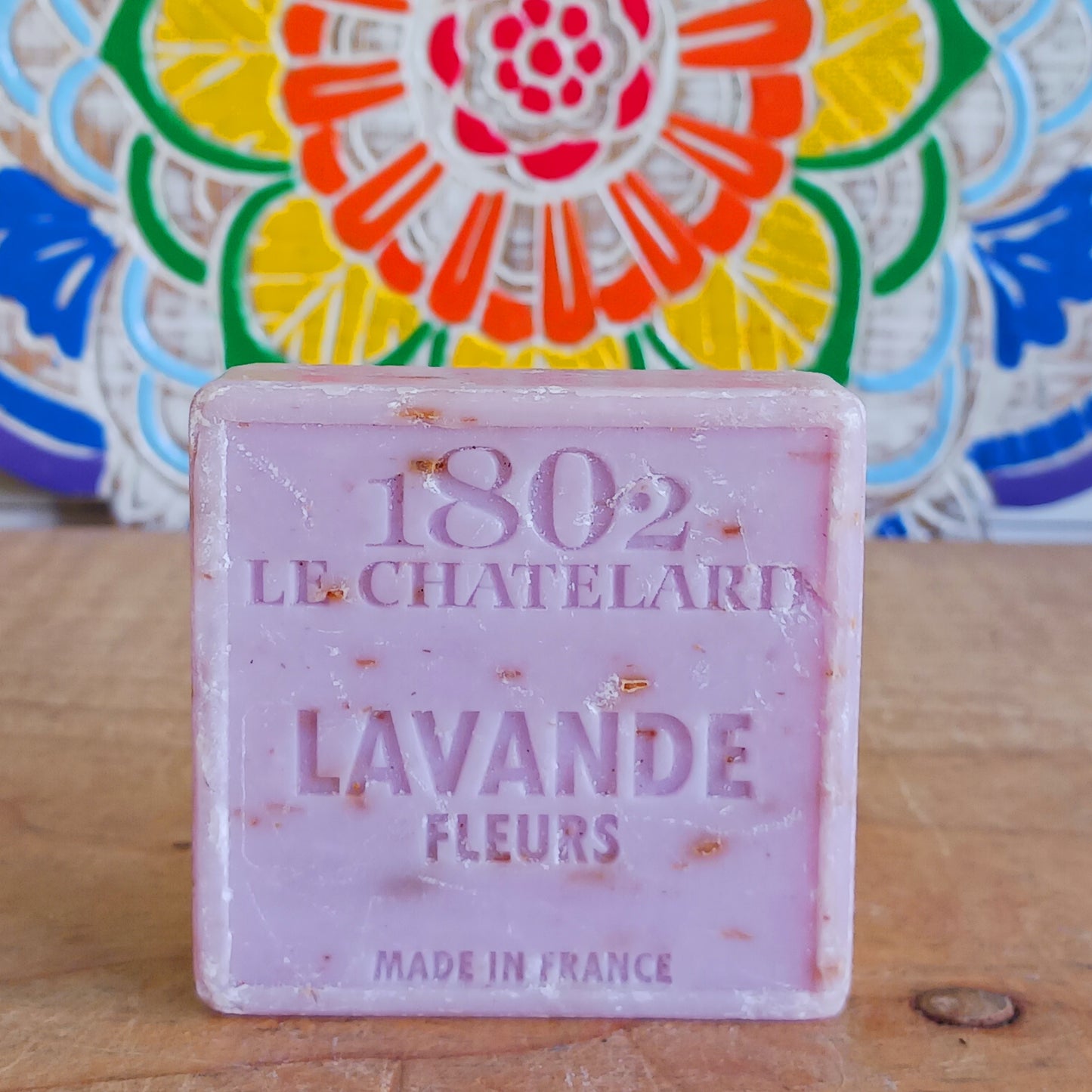 Experience the timeless luxury of French skincare with our Natural Marseille Lavender Flowers Soap, handcrafted in Le Chatelard’s artisanal workshops in St Auban sur Ouvèze, Provence. Infused with real lavender flowers and enriched with nourishing coconut oil, olive oil, and sweet almond oil, this palm oil–free soap gently exfoliates while leaving your skin soft, smooth, and delicately scented.