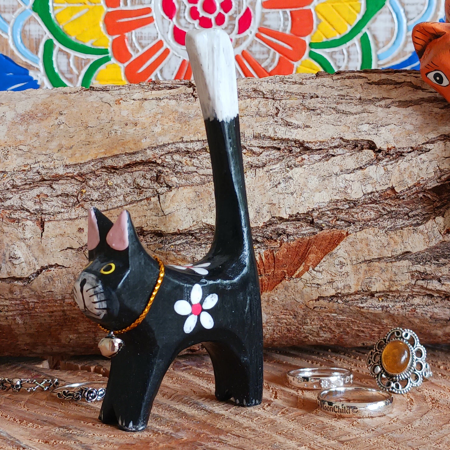 With an array of vibrant colours, these little wooden cats are set to brighten anyone’s day. Hand carved and painted from fast-growing albesia wood that takes around seven years to grow to maturity, these characters make a great eco-friendly and sustainable gift.