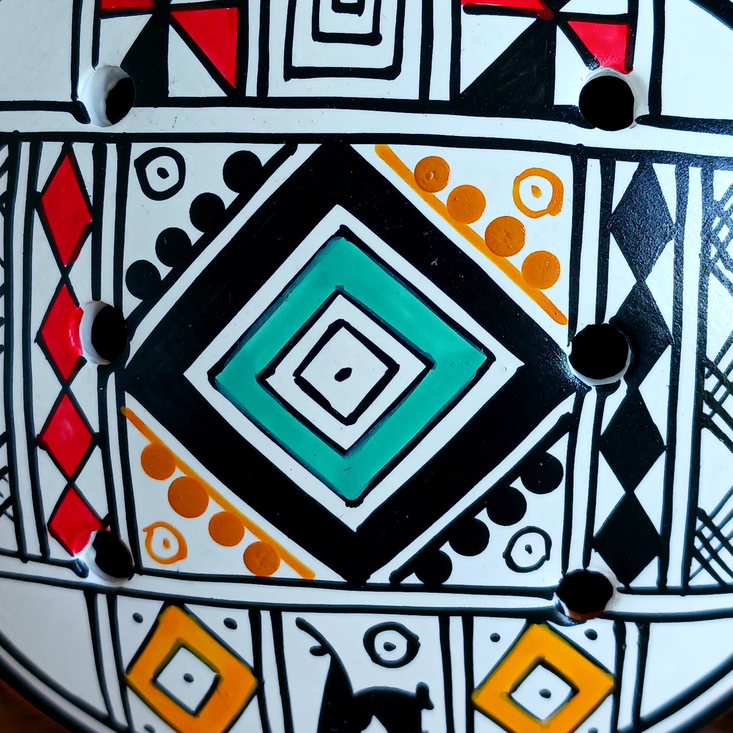Experience the timeless sound of ancient cultures with these gorgeous ocarinas, handcrafted from fired clay in Peru. Adorned with vibrant, traditional designs, they are a favourite among musicians.