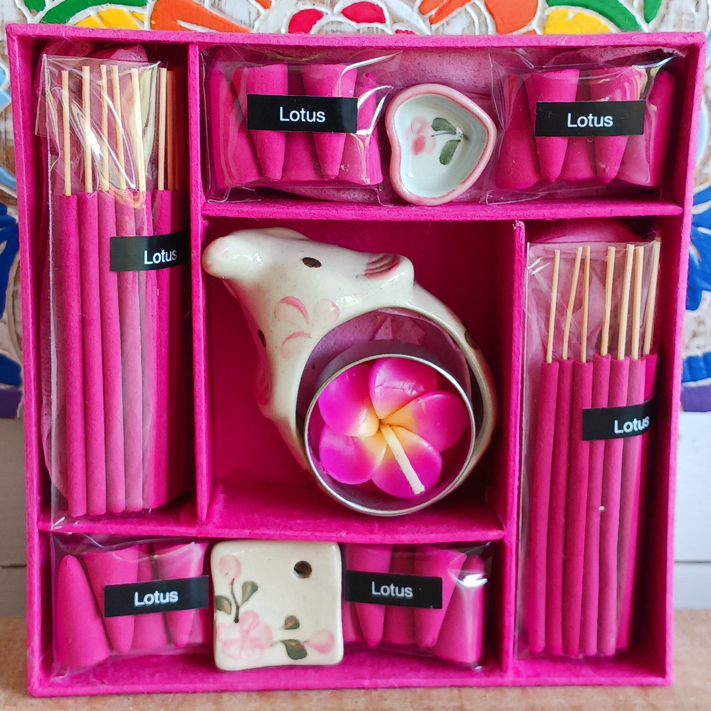 This is the perfect gift for anyone being introduced to incense as it’s beautifully presented in a colour co-ordinated gift box.