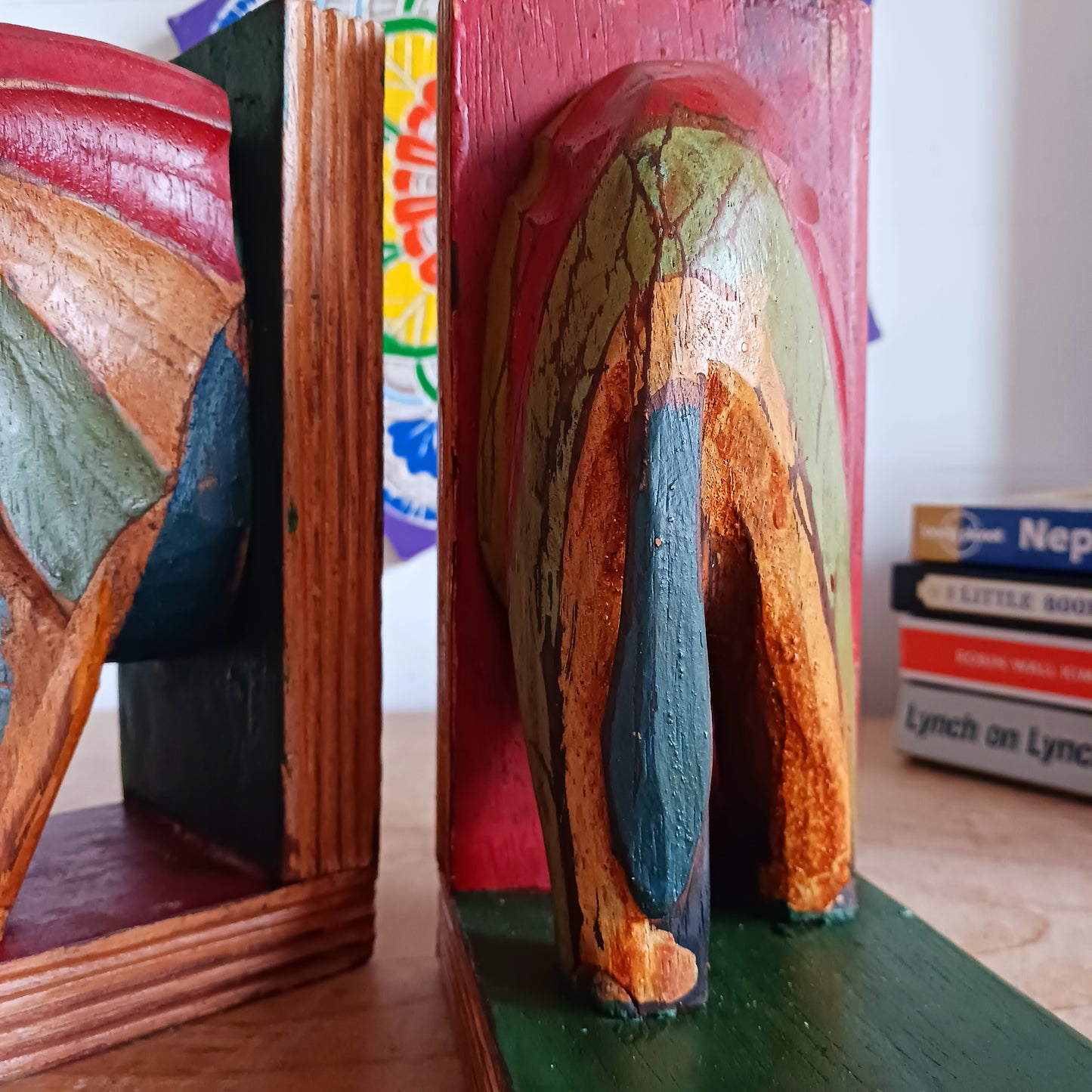 These beautiful bookends feature one of the most beloved creatures on earth, the majestic elephant. They have been skillfully hand carved, painted and finished with a lovely rustic effect. An ideal way to keep your books neat and tidy and they make a super gift too!