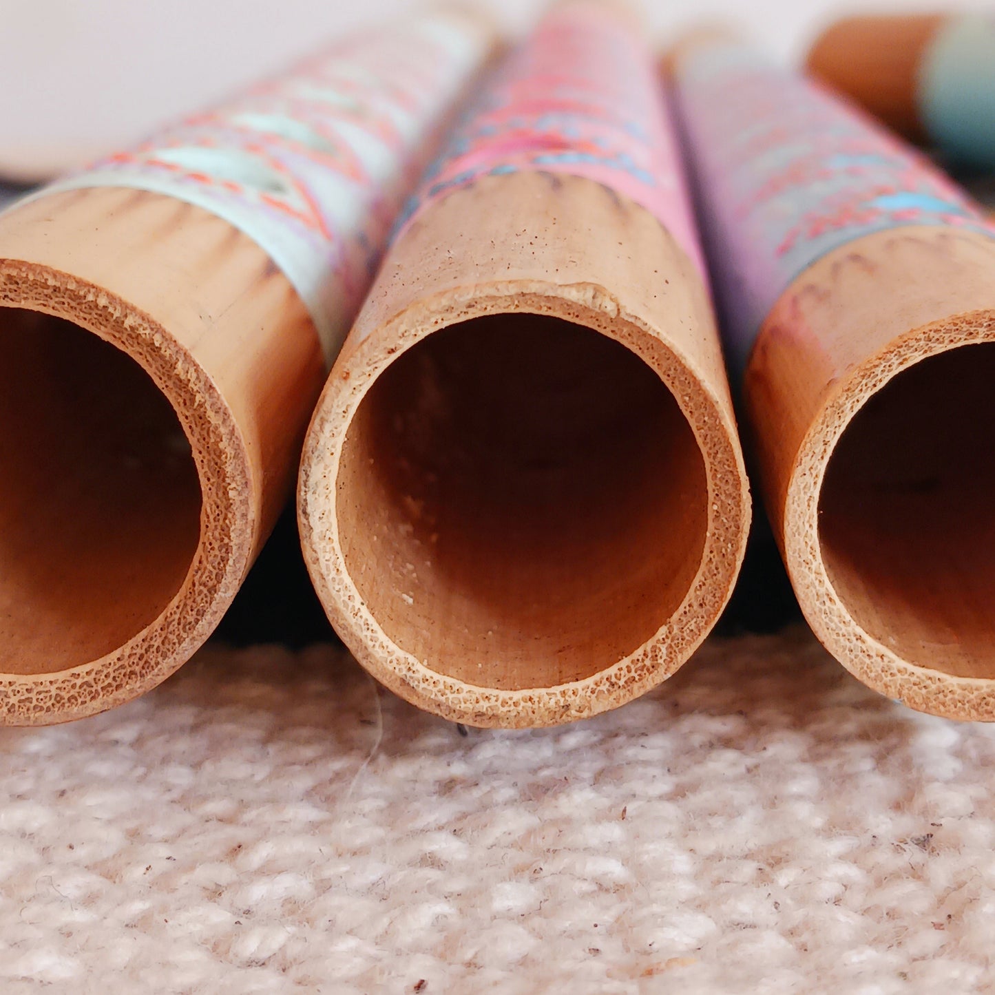 Introduce your little ones to the joy of music with these handcrafted pastel bamboo flutes. Available in three pretty colours, these fair trade instruments are an affordable and eco-friendly way to spark creativity, encourage musical play, and provide a delightful alternative to screen time. Each flute is carefully made from natural bamboo and hand-painted by skilled artisans, making every piece unique. Perfect as a gift or as a fun addition to your child’s toy collection.