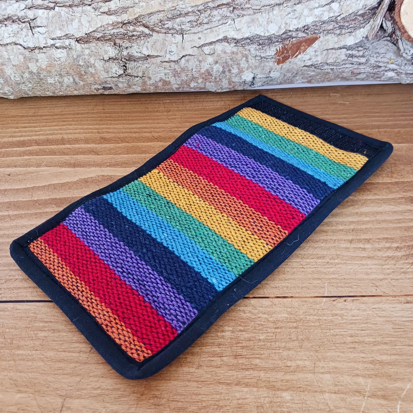 Gheri Rainbow Wallet | Rainbow Cotton festival wallet Hippie Buddha