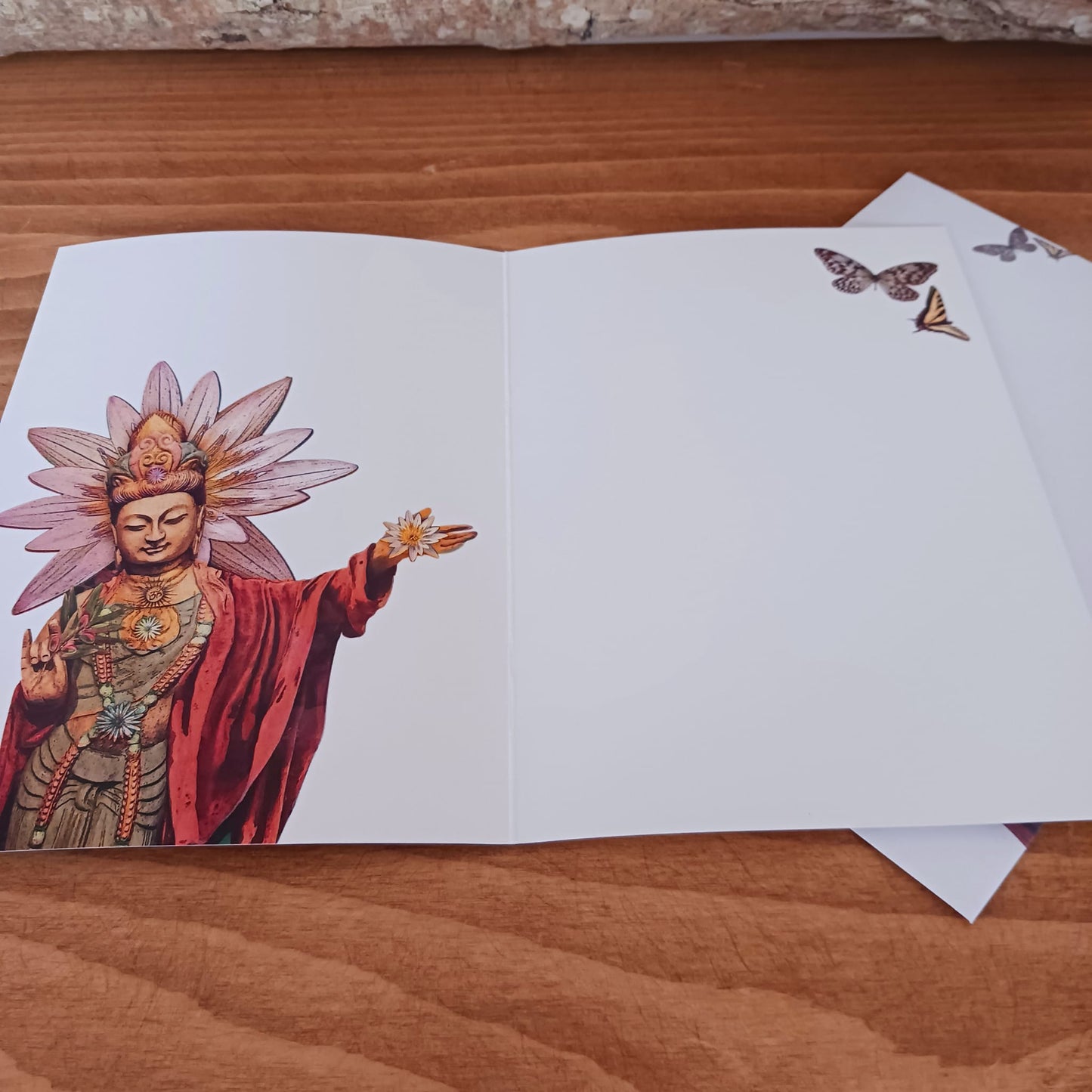 Butterfly Buddha Greetings Card