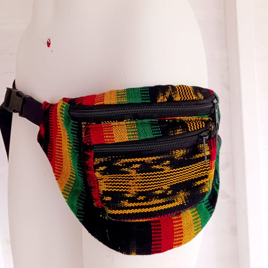 Rasta Hip Bag Festival Bum Bag | 3 zipped Compartments