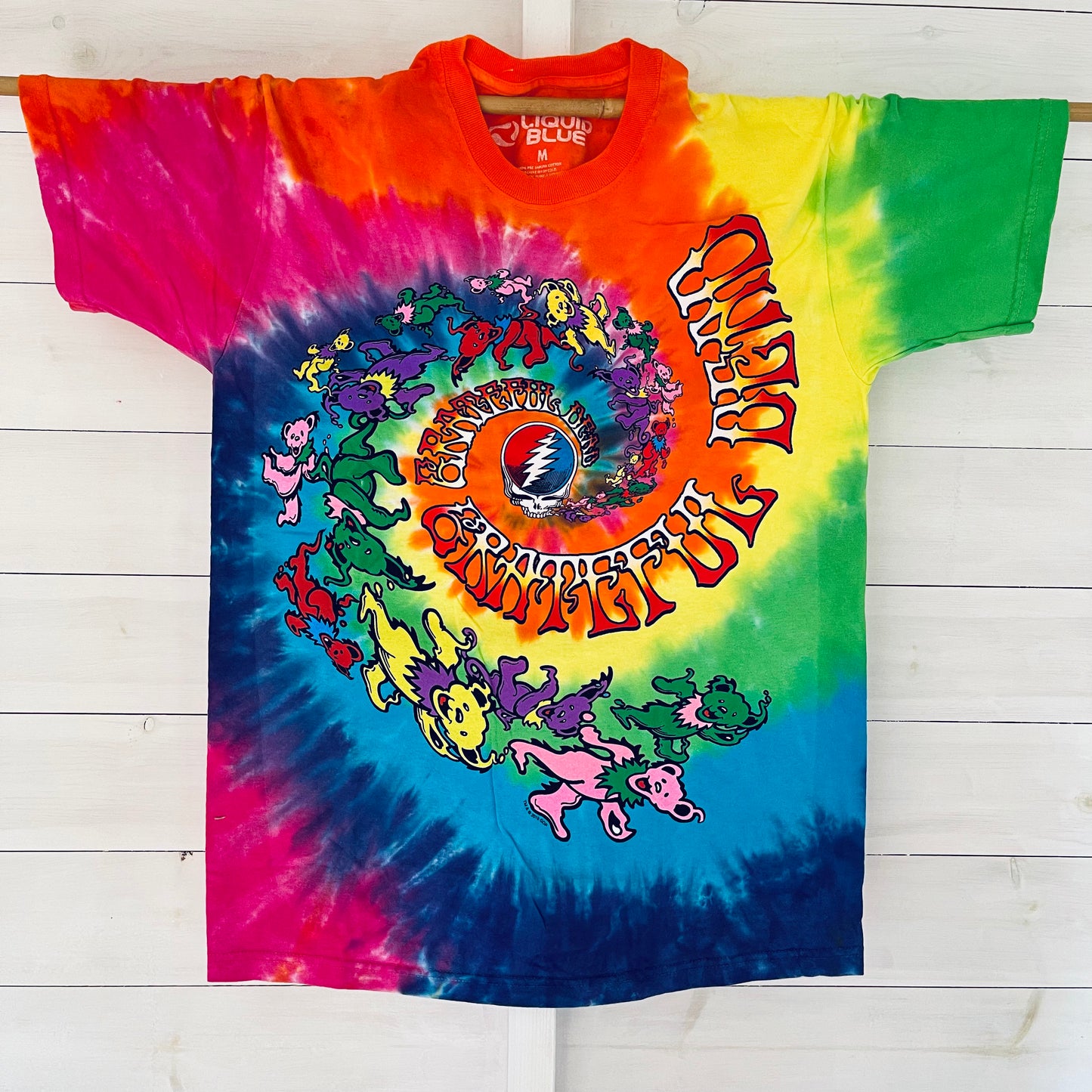 Grateful Dead Spiral Trippy Bears Tie-Dye T-Shirt | Grateful Dead UK