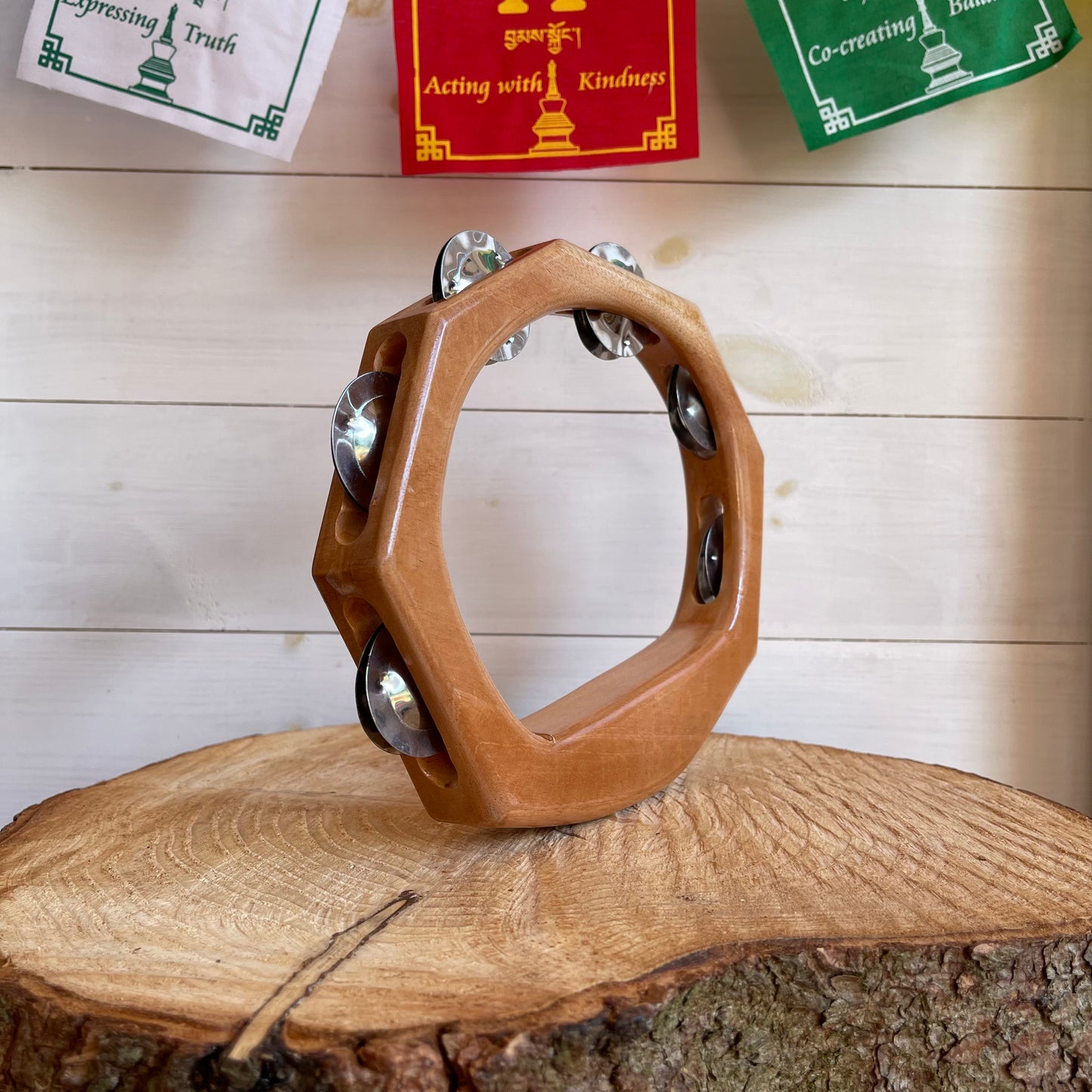 These quality varnished wooden tambourines are the perfect introduction to new sounds and experiences. They have have an excellent bright tone that projects really well.