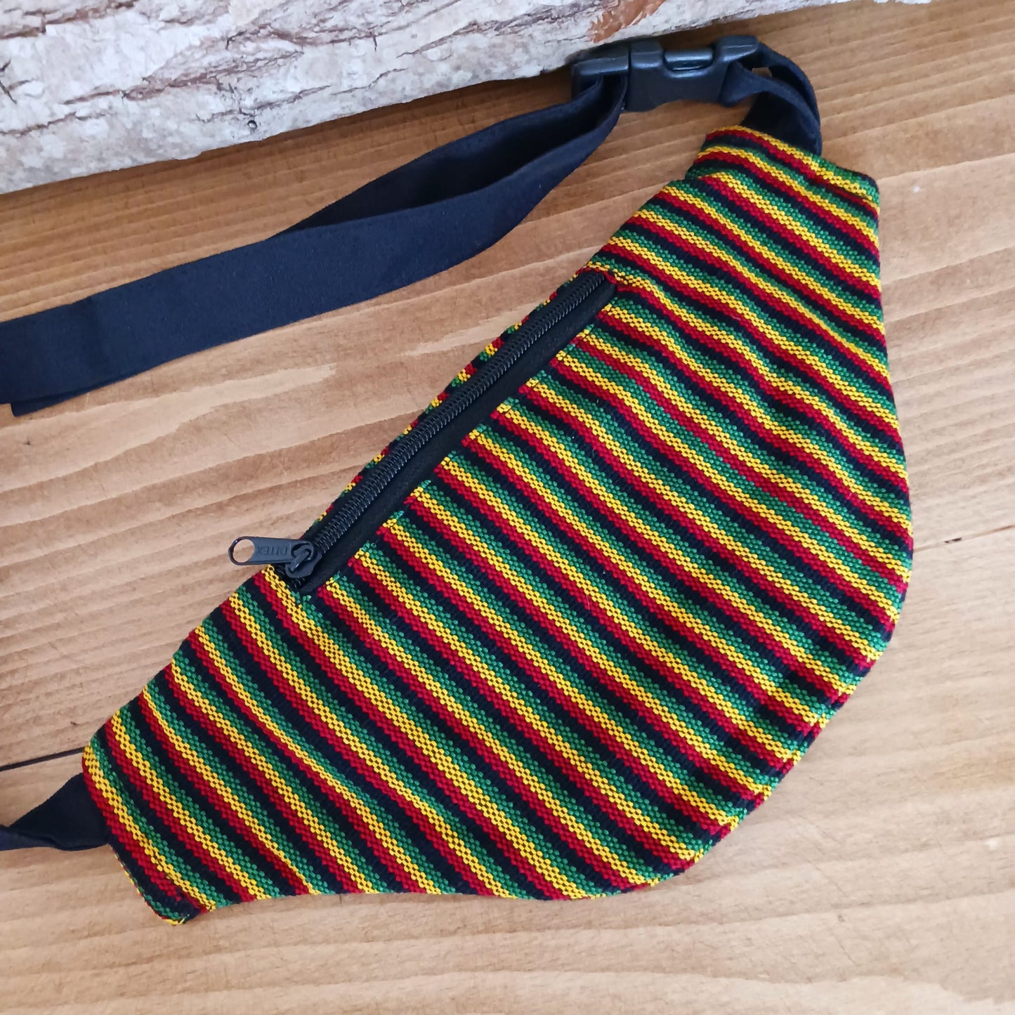 Rasta Hip Bag Festival Bum Bag | 3 zipped Compartments