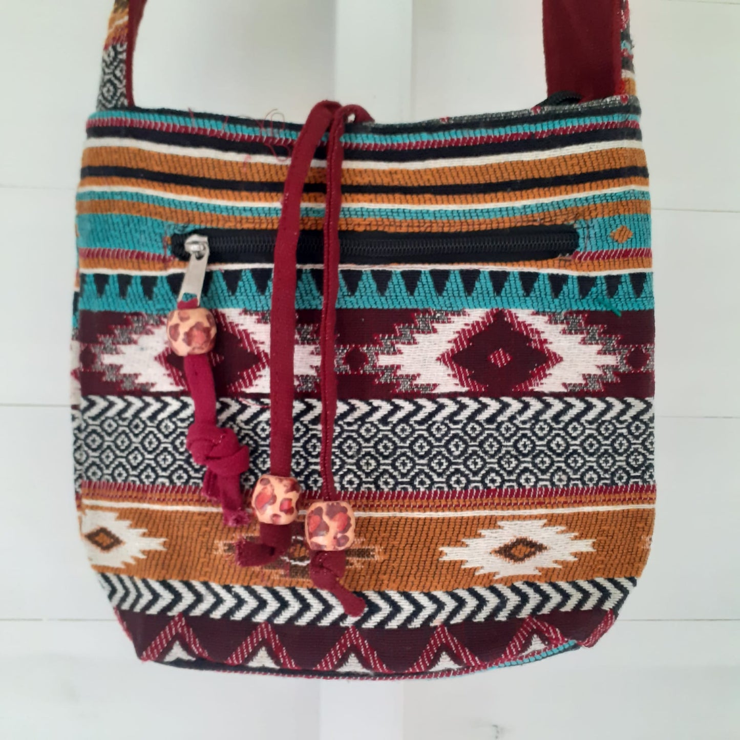 Jacquard Nepal Style Casual Sling Bag