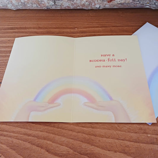 Laughing Buddha Birthday Card | Buddhist Birthday cards and gifts