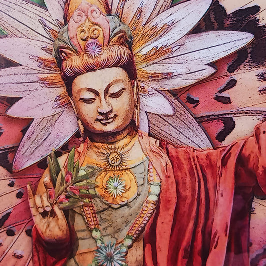 Butterfly Buddha Greetings Card